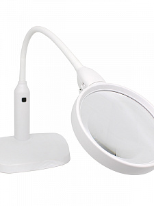 Лупа настольная с подсветкой на гибкой ноге с прищепкой 2 в 1 Орбита OT-INL76